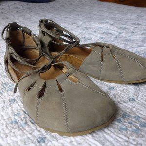 Halfinger Eva leather sandals gray EU38